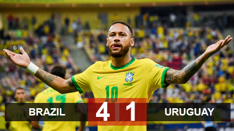 Brazil 4-1 Uruguay: Neymar tỏa sáng rực rỡ